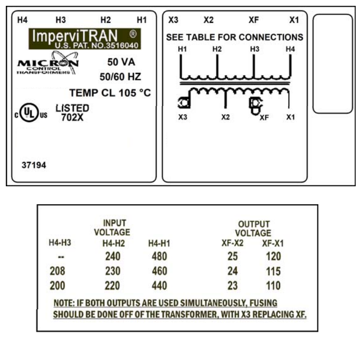 50VA Transformer - Inclinator