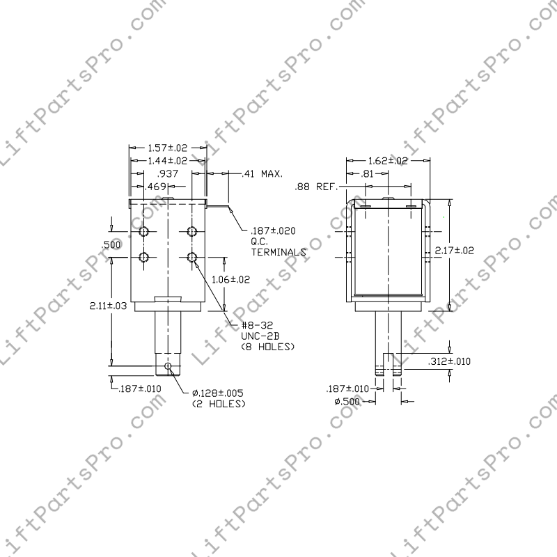 24VDC Brake Solenoid for Porch-Lift Wheelchair Lifts