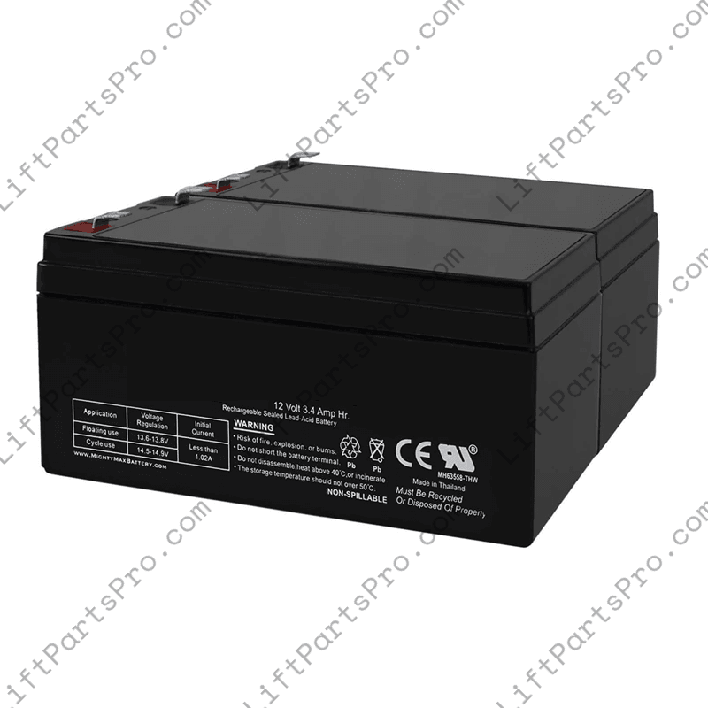 Stairlift Battery Set - Bruno Elan SRE-3000