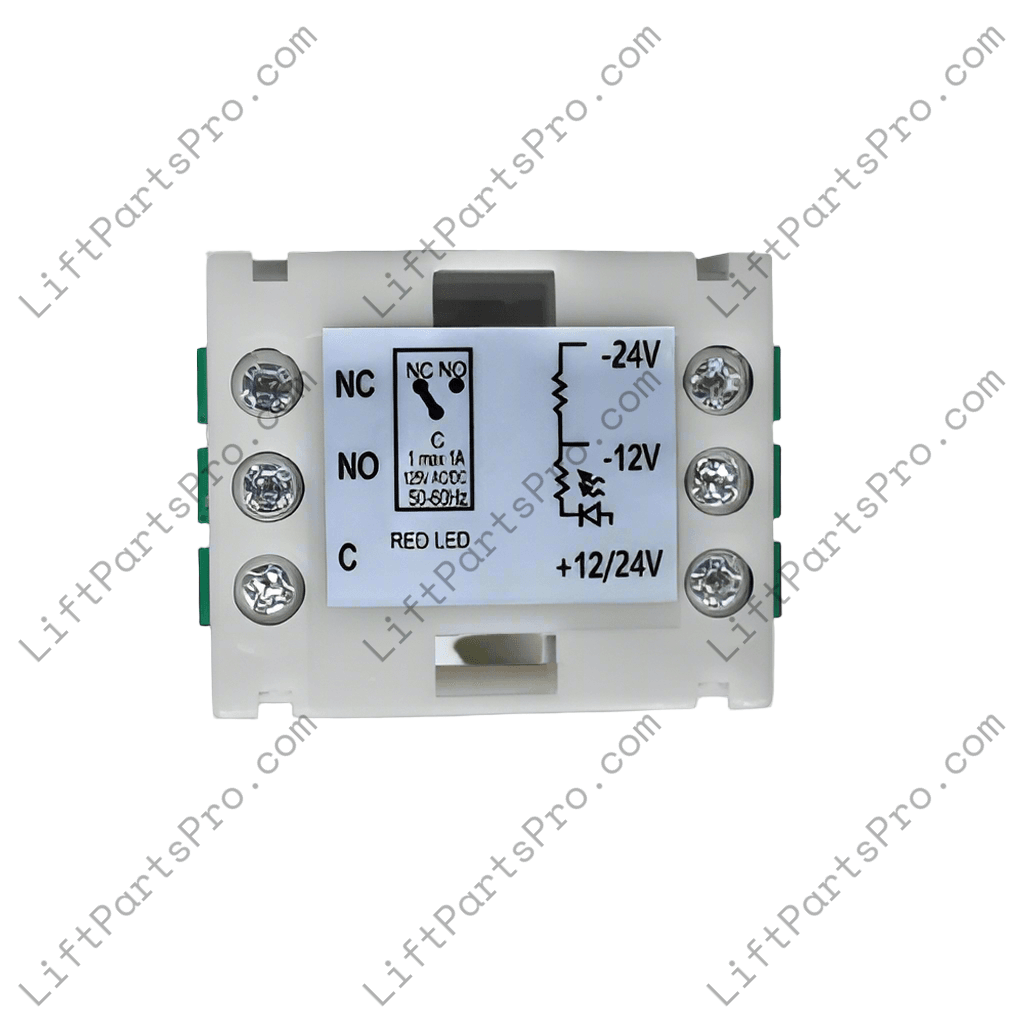 DMG Pushbutton Contact Block - Red LED, 24V