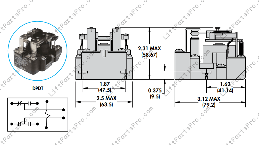 Dover PR2709 Relay for elevator controller PR-2709