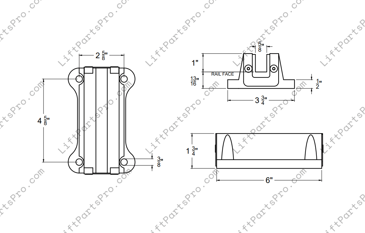 Guide Shoe Insert for 5/8" Rail – EECO Advantage Elevators