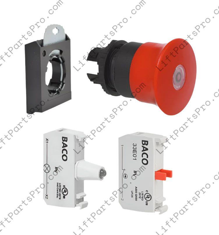 Illuminated Emergency Stop Switch - Harmar RPL Series