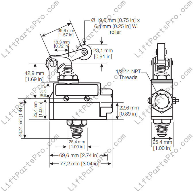 Honeywell Cable Slack Switch for Atlas Dumbwaiter