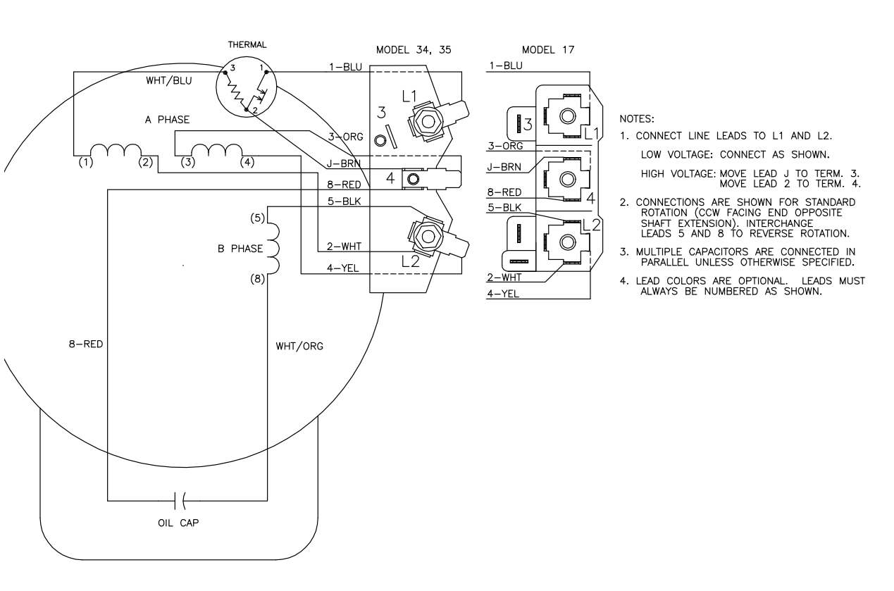 0.5 HP Single‑Phase Motor Replacement for Porch‑Lift & Wheel‑O‑Vator