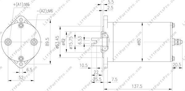 Hydraulic Pump Motor for Concord PAL, Versa, and Others