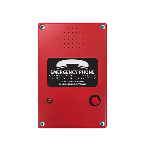 Red ADA Commercial Box Phone - LU/LA