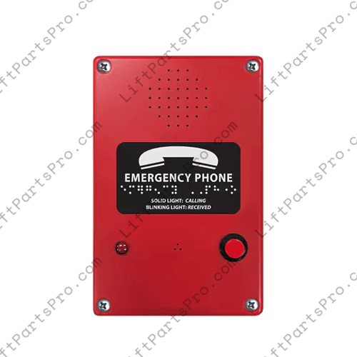 Red ADA Commercial Box Phone - LU/LA