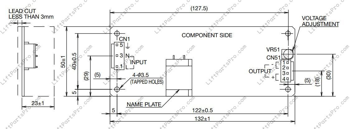 ThyssenKrupp Access LEV 24 VDC Power Supply Circuit Board