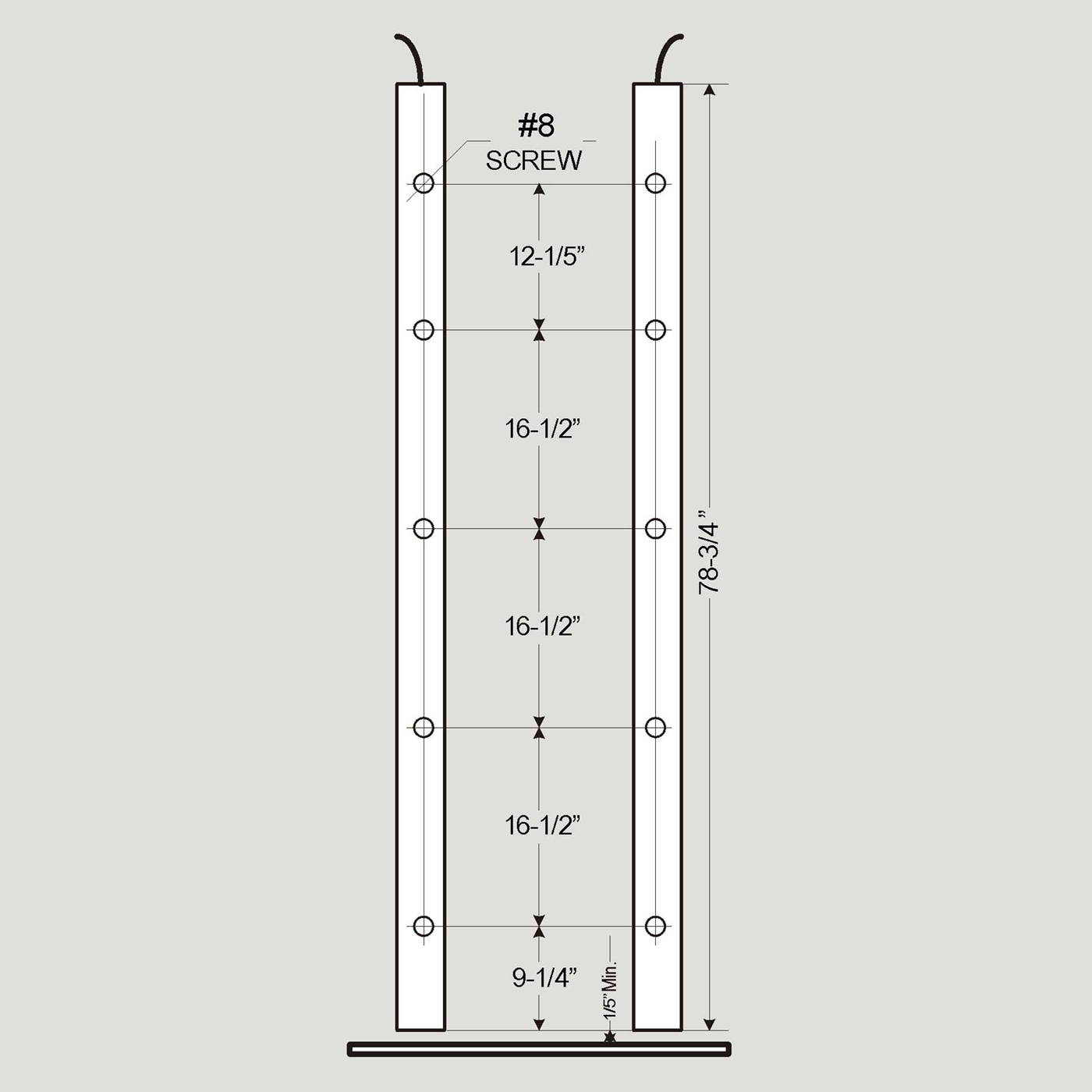Light Ray Pair for Savaria LU/LA and Other Commercial Elevators