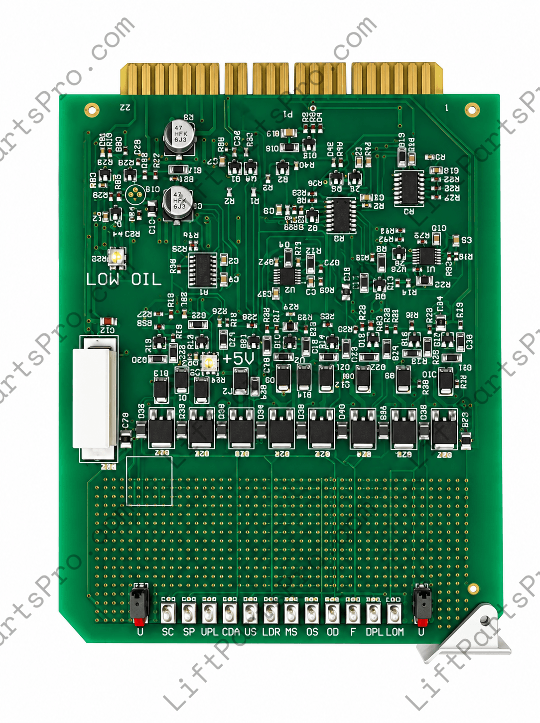 Dover 4-slot power card PCB #68177 #105248