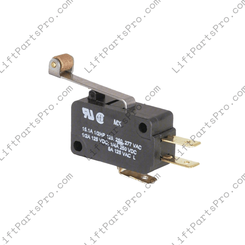 Replacement travel limit micro switch for Waupaca Gate Operators using legacy #E-003702