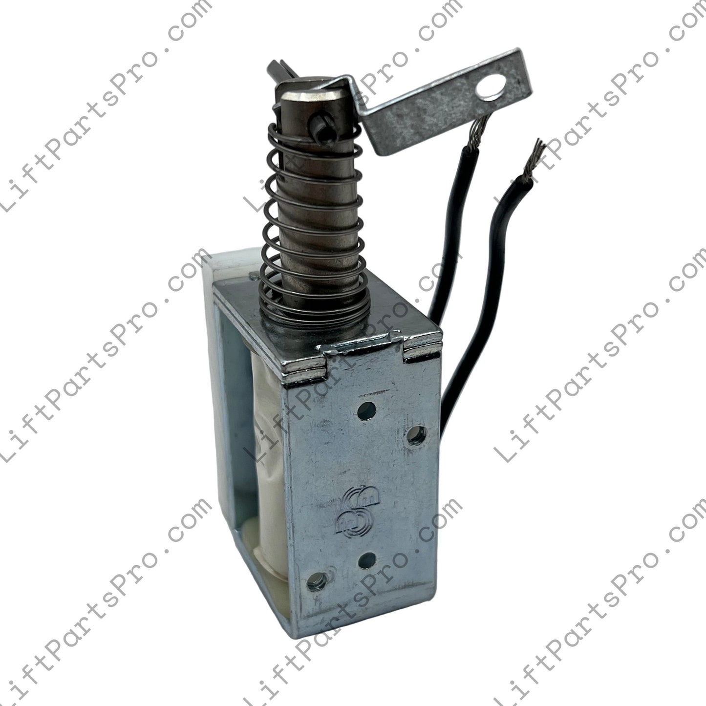 Mechanical component with springs and wires on a white background