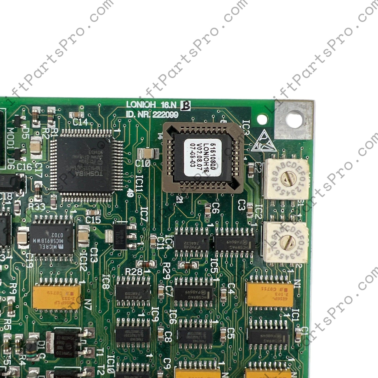 Schindler LONIOH 16.NA PCB Circuit Board #222099