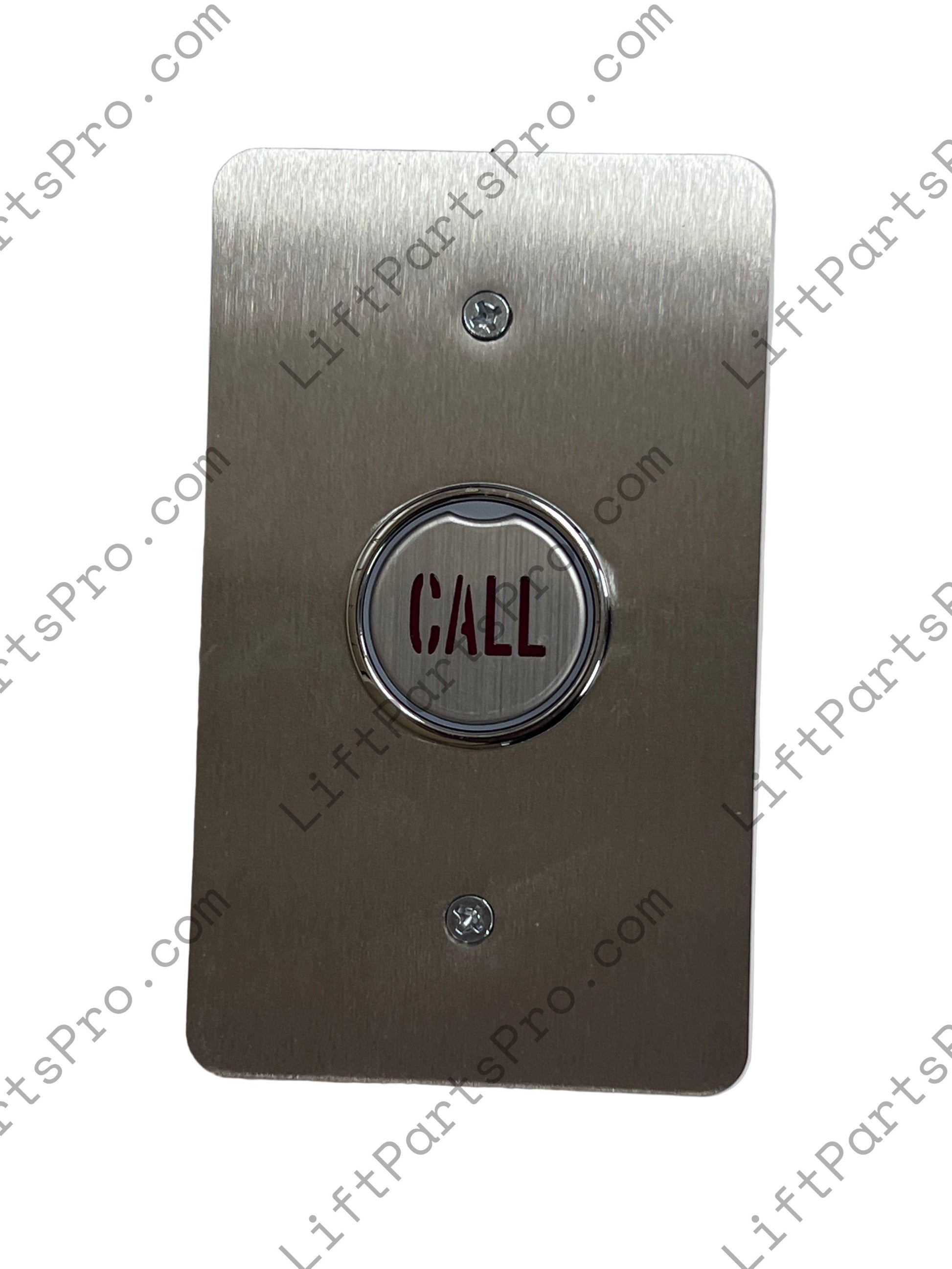 Single-button Hall Call Station with Stainless Steel Plate