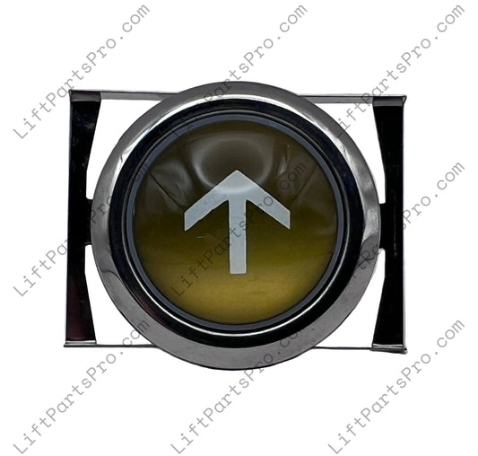 Yellow Gold Push Button for Savaria Telecab COP D2KT