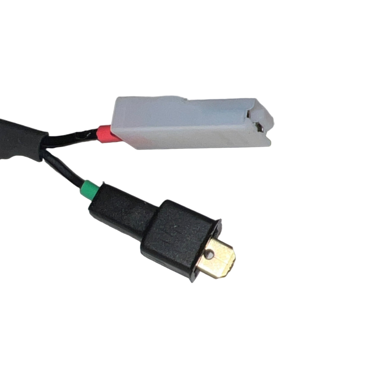 Electrical connector with wires on a gray background