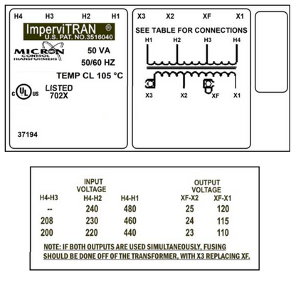 50VA Transformer - Inclinator