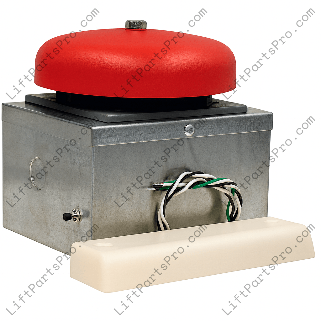 Emergency Light and Alarm Bell – Remote Trimline, Car Top Mount for Residential Elevators