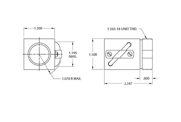 Ball Nut, 1" x .25" - Porch-lift