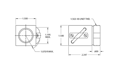 Ball Nut, 1" x .25" - Porch-lift