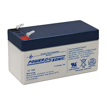 Power Sonic battery on a white background