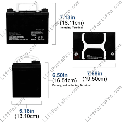 Battery Pair - NWOV, Porch-Lift & Inclinator Elevator & Platform Lift