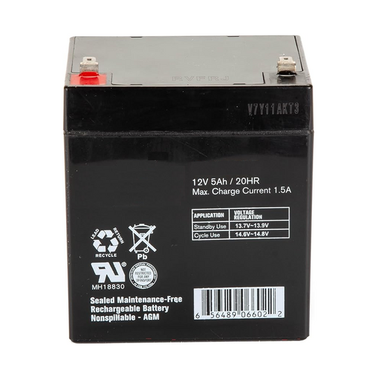 12V 5Ah SLA AGM Battery – NWOV Destiny, Symmetry, Staying Home, Savaria, Concord and Others