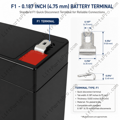 CEMCO Lift Elevator Emergency Light & Alarm Backup Battery