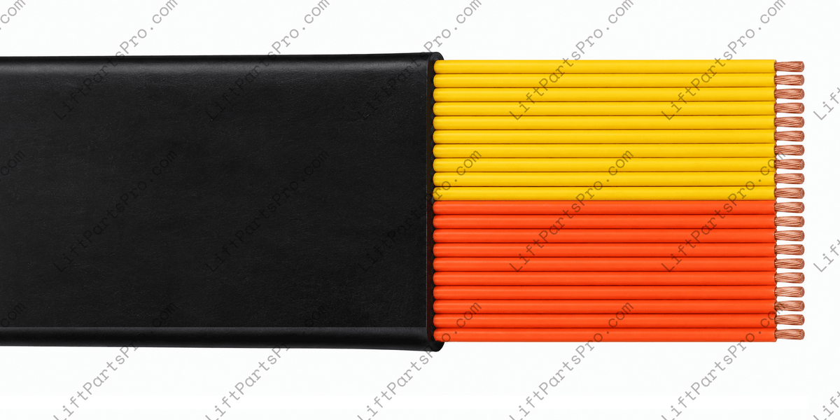 Flat traveling (trailing) cable commonly used in Concord PAL and  S1000 models. Replaces legacy part number 771117