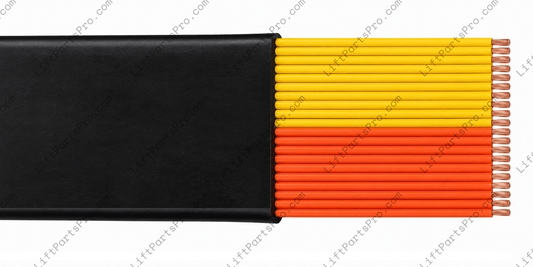 Flat traveling (trailing) cable commonly used in Concord PAL and  S1000 models. Replaces legacy part number 771117