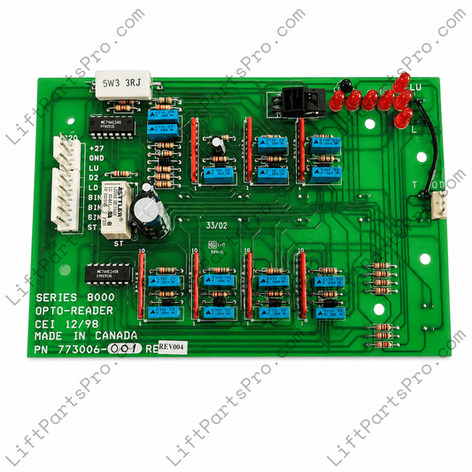 Opto-Reader Selector Circuit Board for Concord Series 8000 Elevators