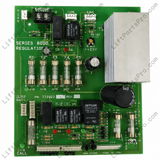 Power regulation circuit board for Concord Series 8000 elevators