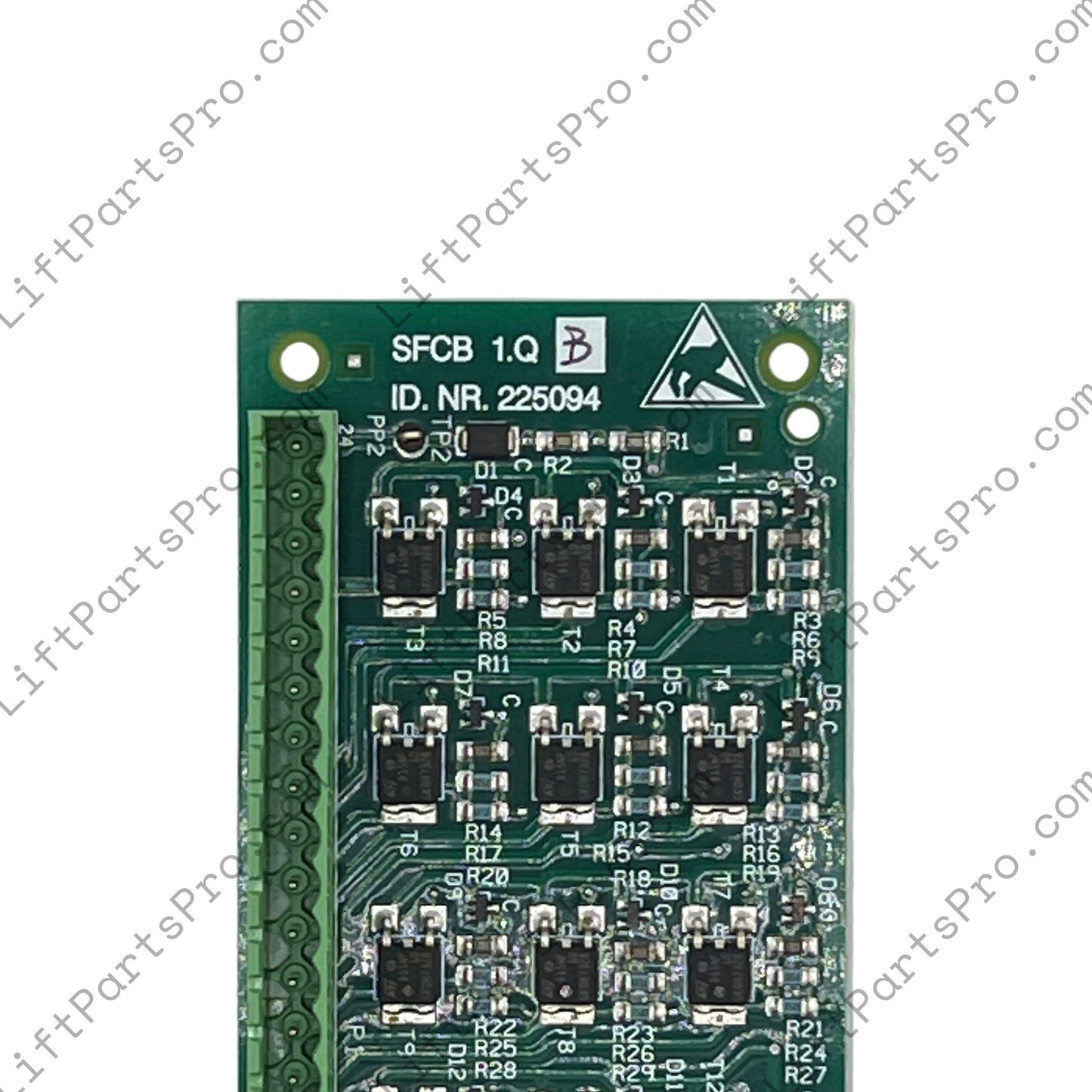 Schindler SFCB 1.Q Elevator Circuit Board 225094 Control PCB Module
