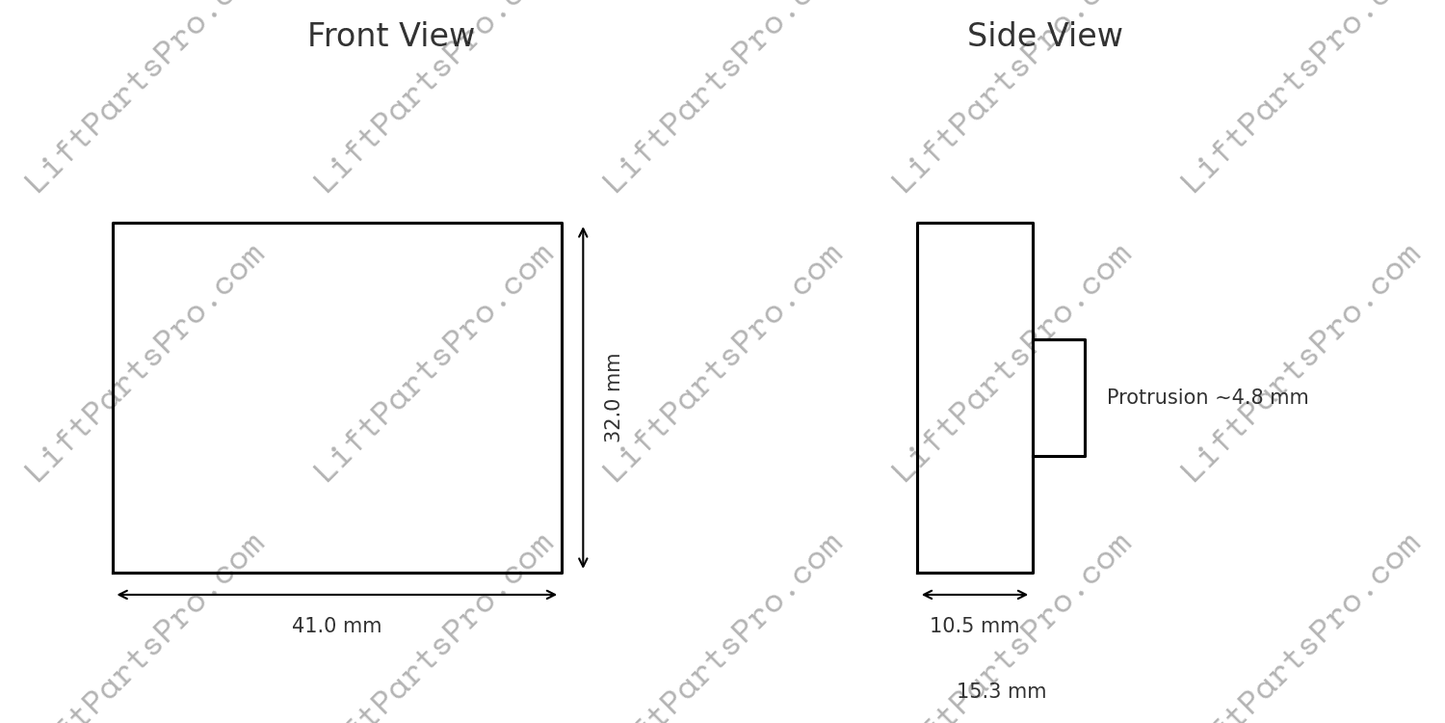DMG Pushbutton Contact Block - Red LED, 24V