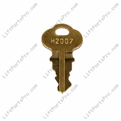 Dover Elevator Key H2007 Kafka Chicago Lock Key 2007