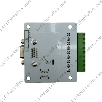 EMI Porta TAL SELMOUT3 elevator selector interface PCB rear view showing backside circuitry and connections