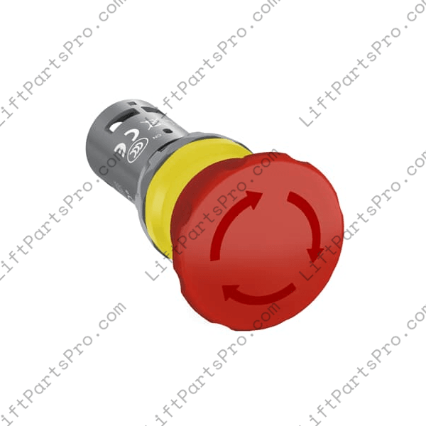Red Mushroom Twist‑Release Emergency Stop Pushbutton for Elevator Lifts