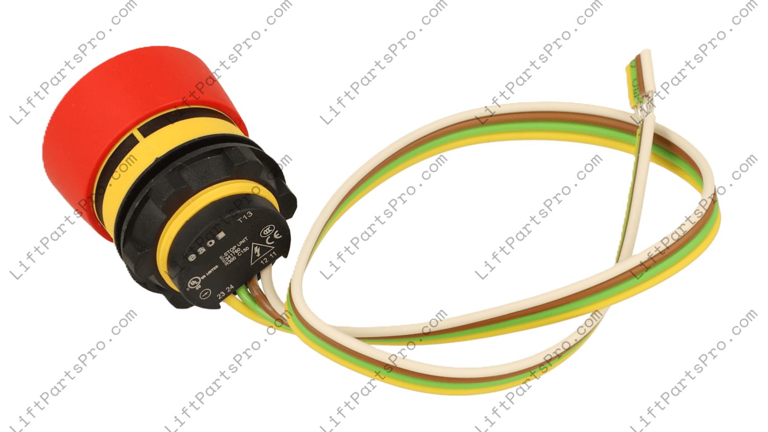 Savaria Elevator Emergency E-stop Twist-Release Pushbutton 104783