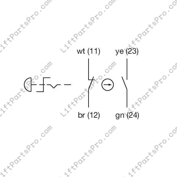 Savaria Elevator Emergency E-stop Twist-Release Pushbutton 104783