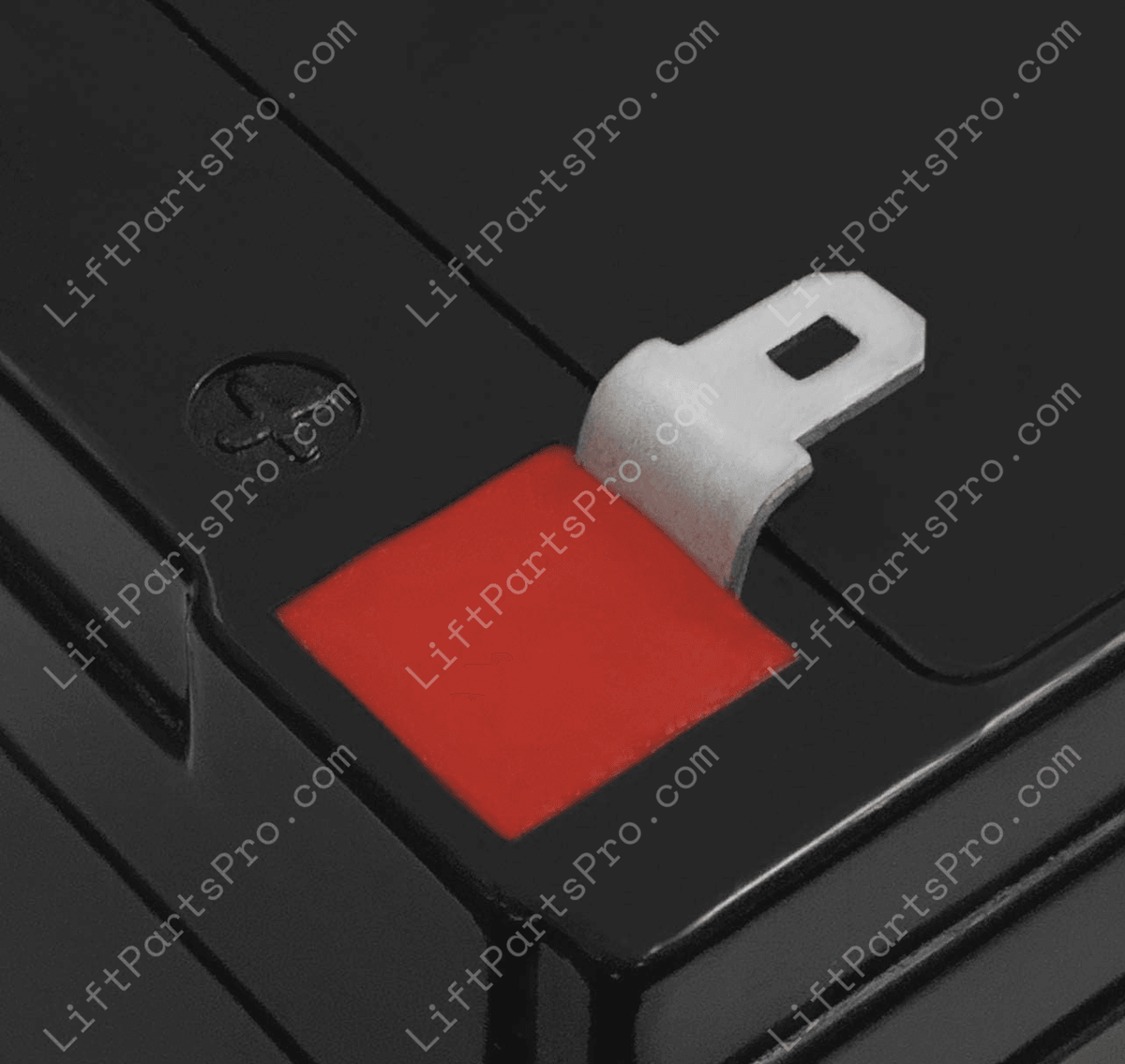 Close-up of F1 Spade Terminal for Elevator Car Top Battery