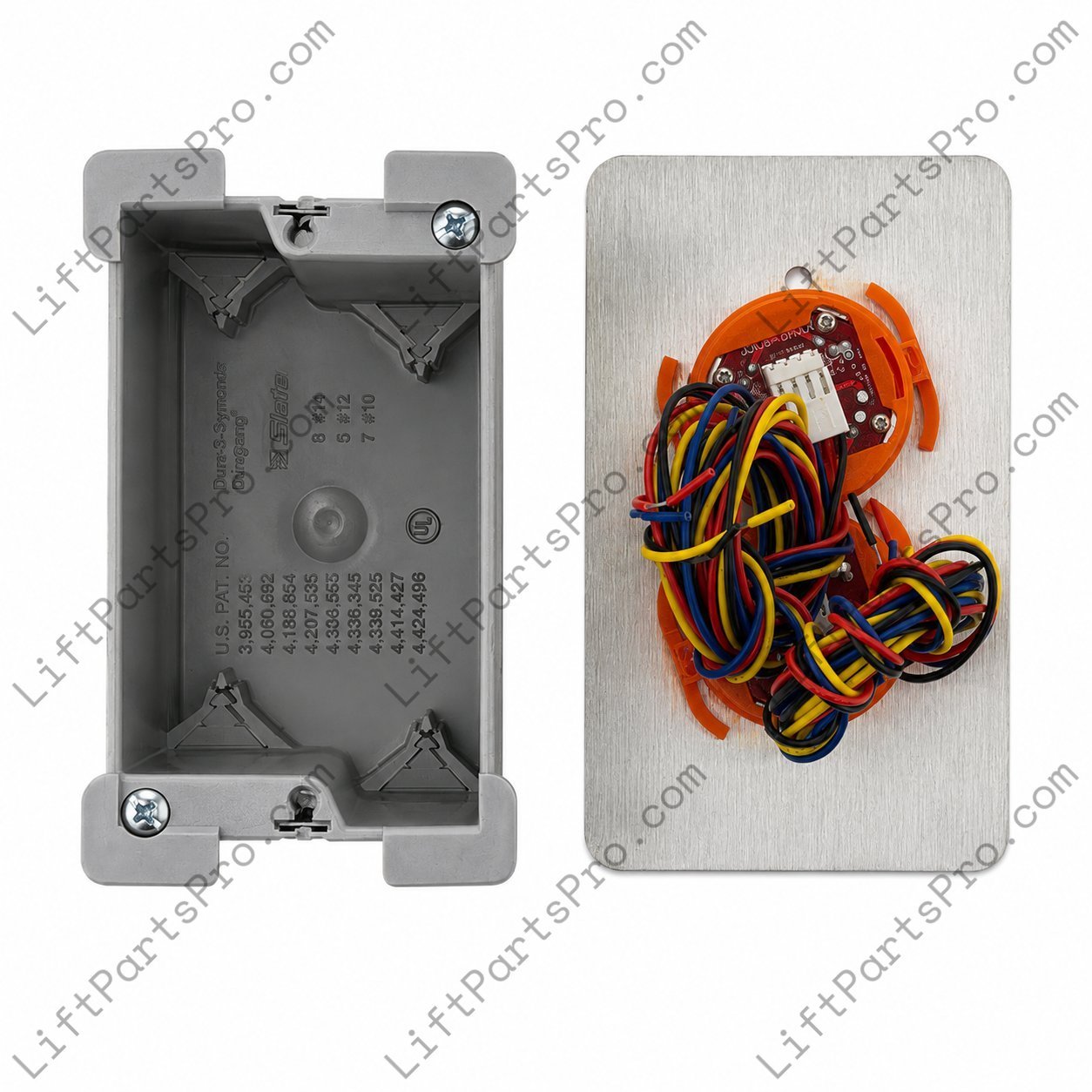 Elevator Call Station Box with CALL button and CAR HERE indicator.