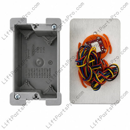 Elevator Call Station Box with CALL button and CAR HERE indicator.