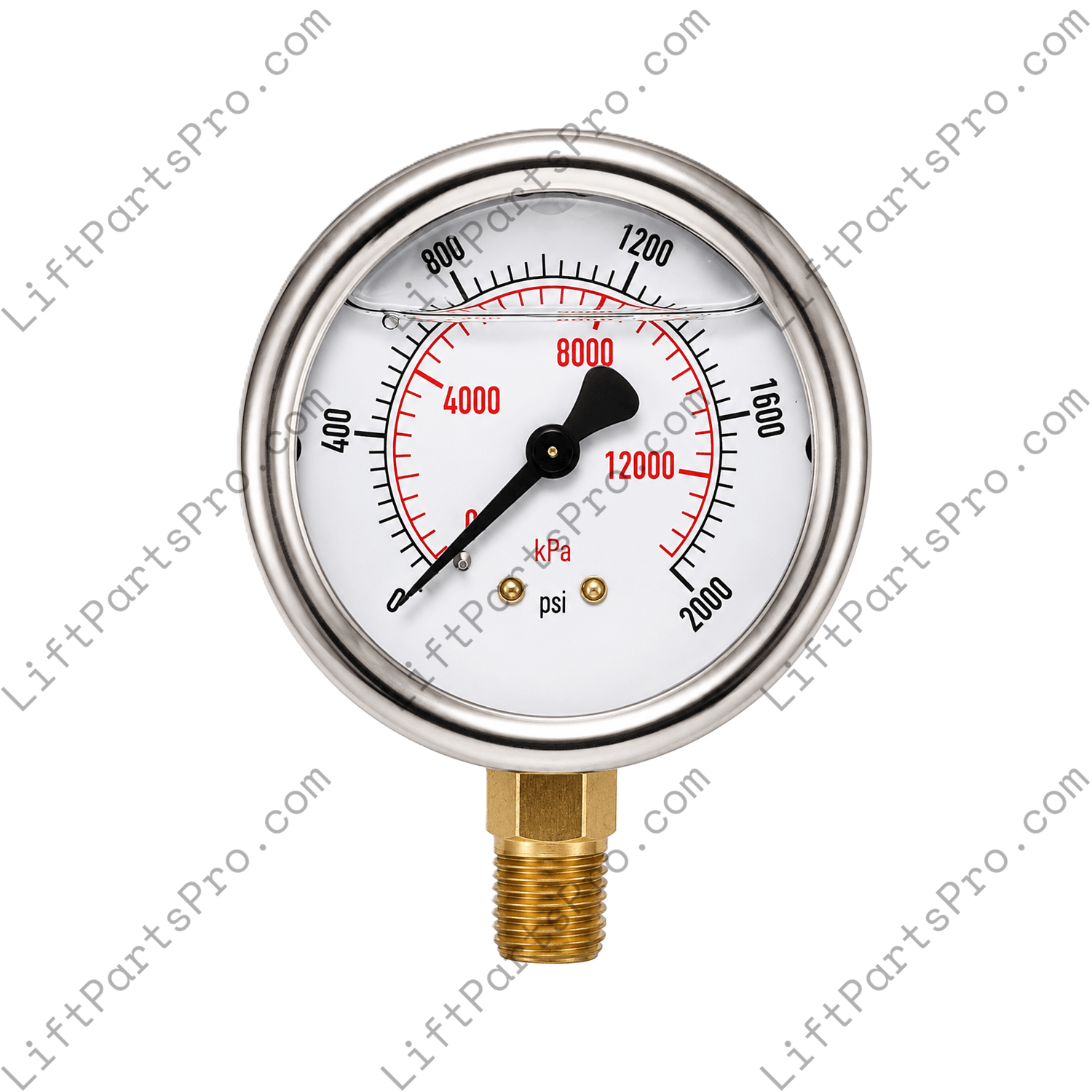 National Wheel-O-Vator Hydraulic Pressure Gauge