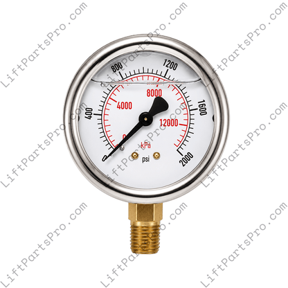 National Wheel-O-Vator Hydraulic Pressure Gauge