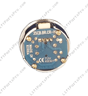 35CB.BR.CR-H Stainless Steel Blue LED Elevator Button K8301