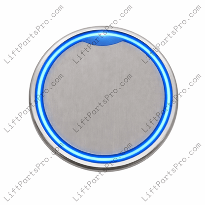 35CB.BR.CR-H Stainless Steel Blue LED Elevator Button K8301