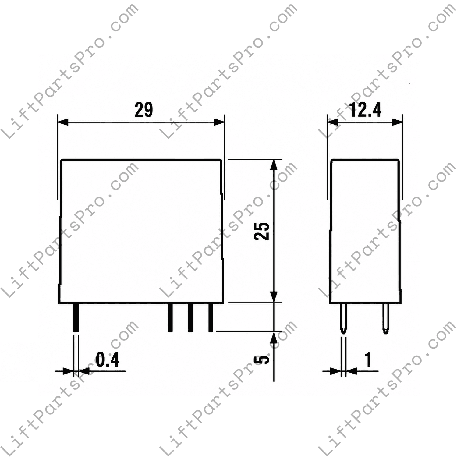 24VDC 8-Amp Finder Relay for ThyssenKrupp TAC20 Controllers