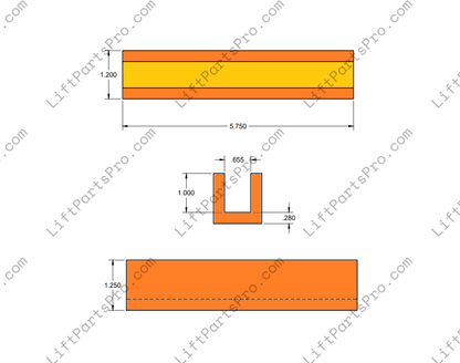 Guide Shoe Insert for 5/8" Rail –  EECO Advantage Elevators