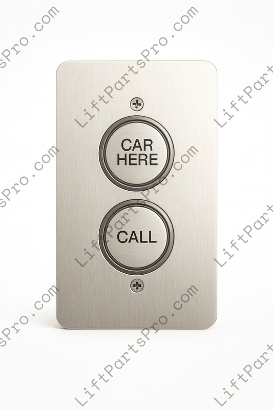3" x 5" Stainless Steel Hall Call Station Plate - Call & Car Here